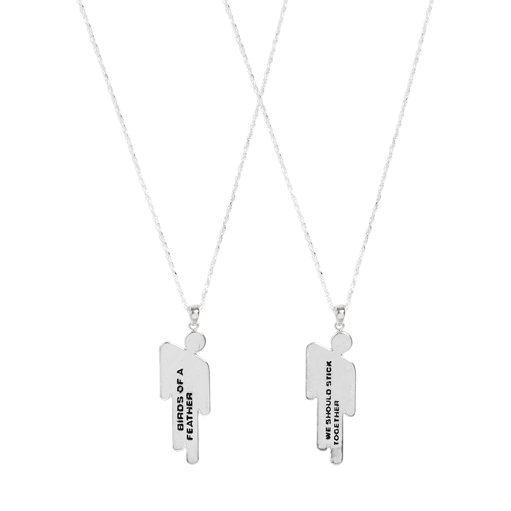 BLOHSH SILVER FRIENDSHIP NECKLACE 2 PACK - Billie Eilish | Store