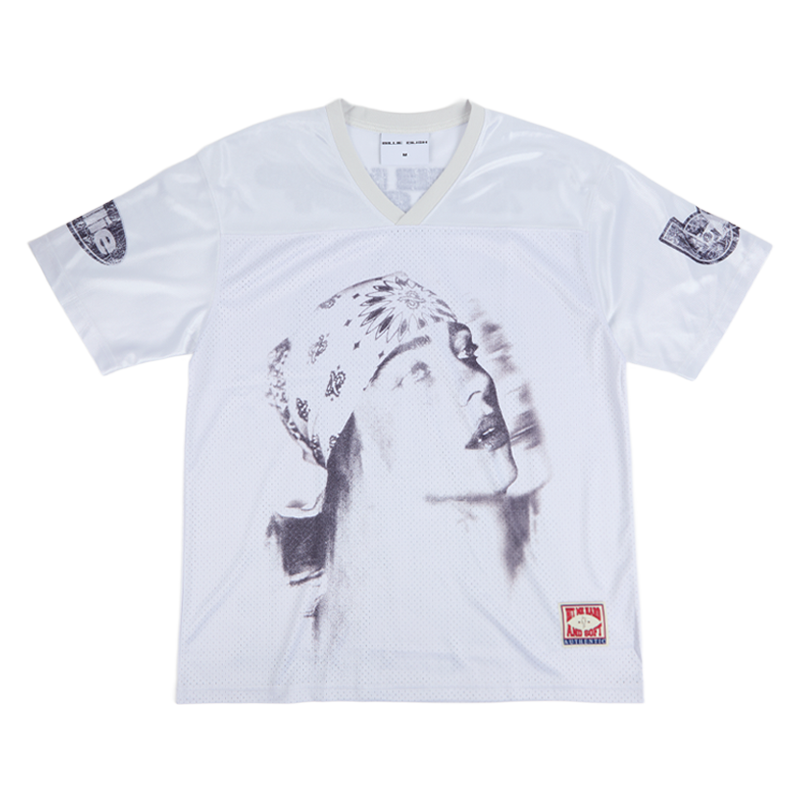 Billie Eilish サッカーT XL gameTシャツ Billie Bandana White Football Jersey - Billie Eilish | Store