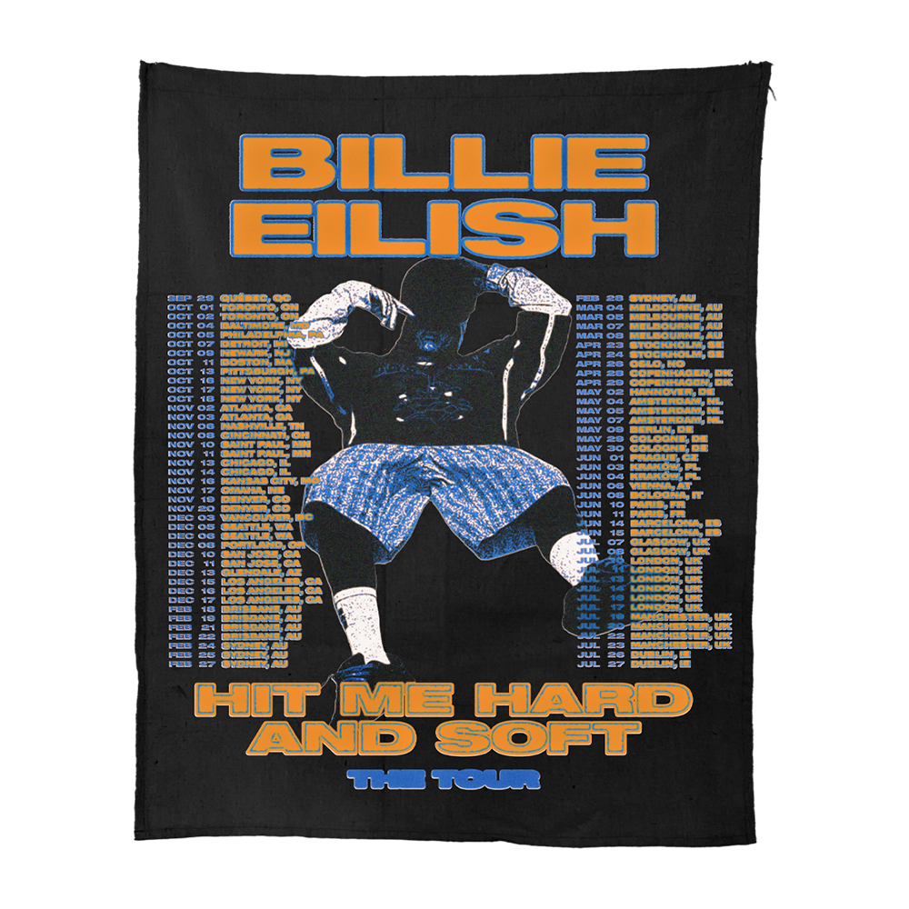HIT ME HARD AND SOFT: THE TOUR 2024 Canvas Fabric Poster - Billie