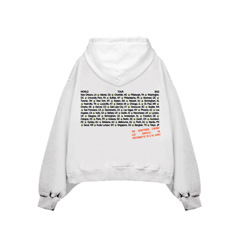 Homecoming Stamped White Tour Hoodie back