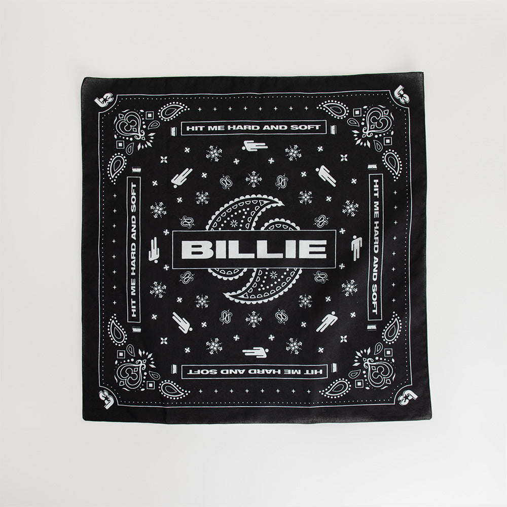 BILLIE EILISH ビリーアイリッシュ バンダナ ブラック Paisley Blohsh Black Bandana - Billie Eilish | Store