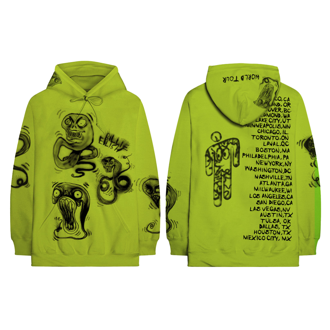 Billie eilish hoodie green online