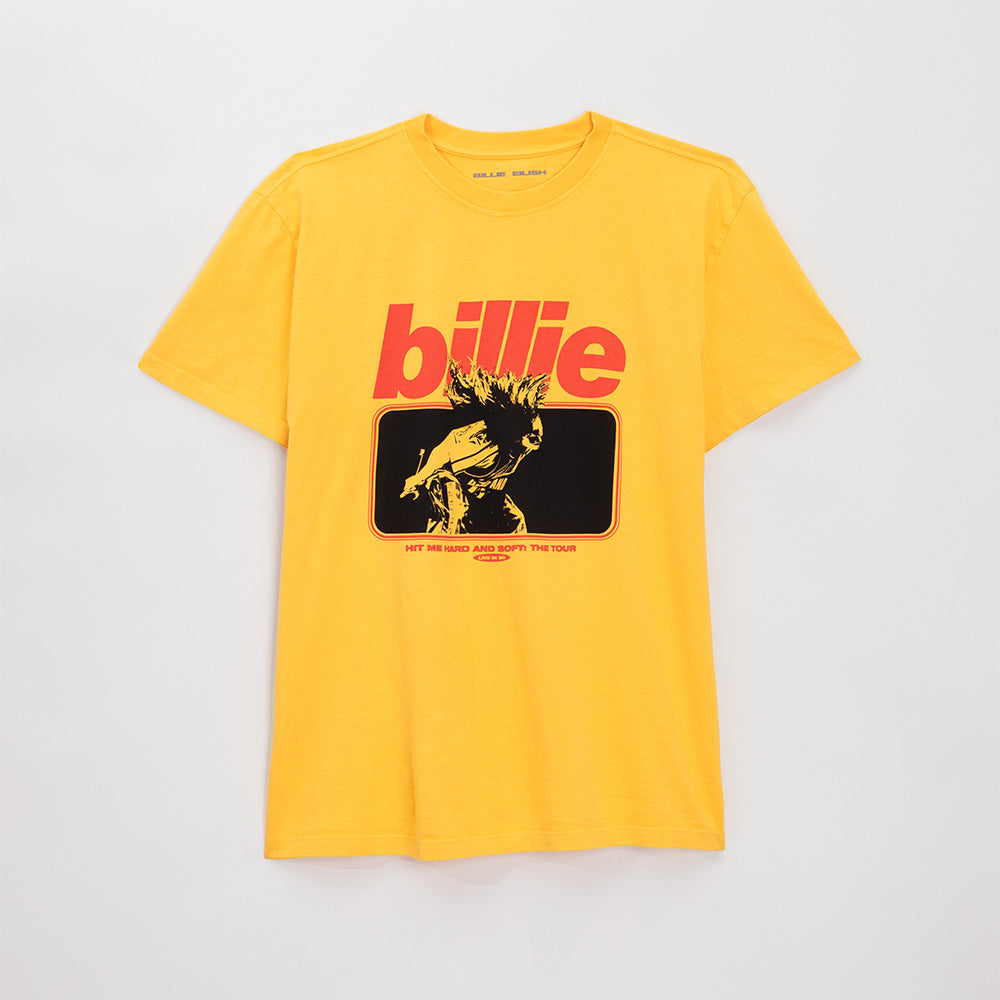Live In 3D Hair Whip Mustard T-Shirt - Billie Eilish | Store