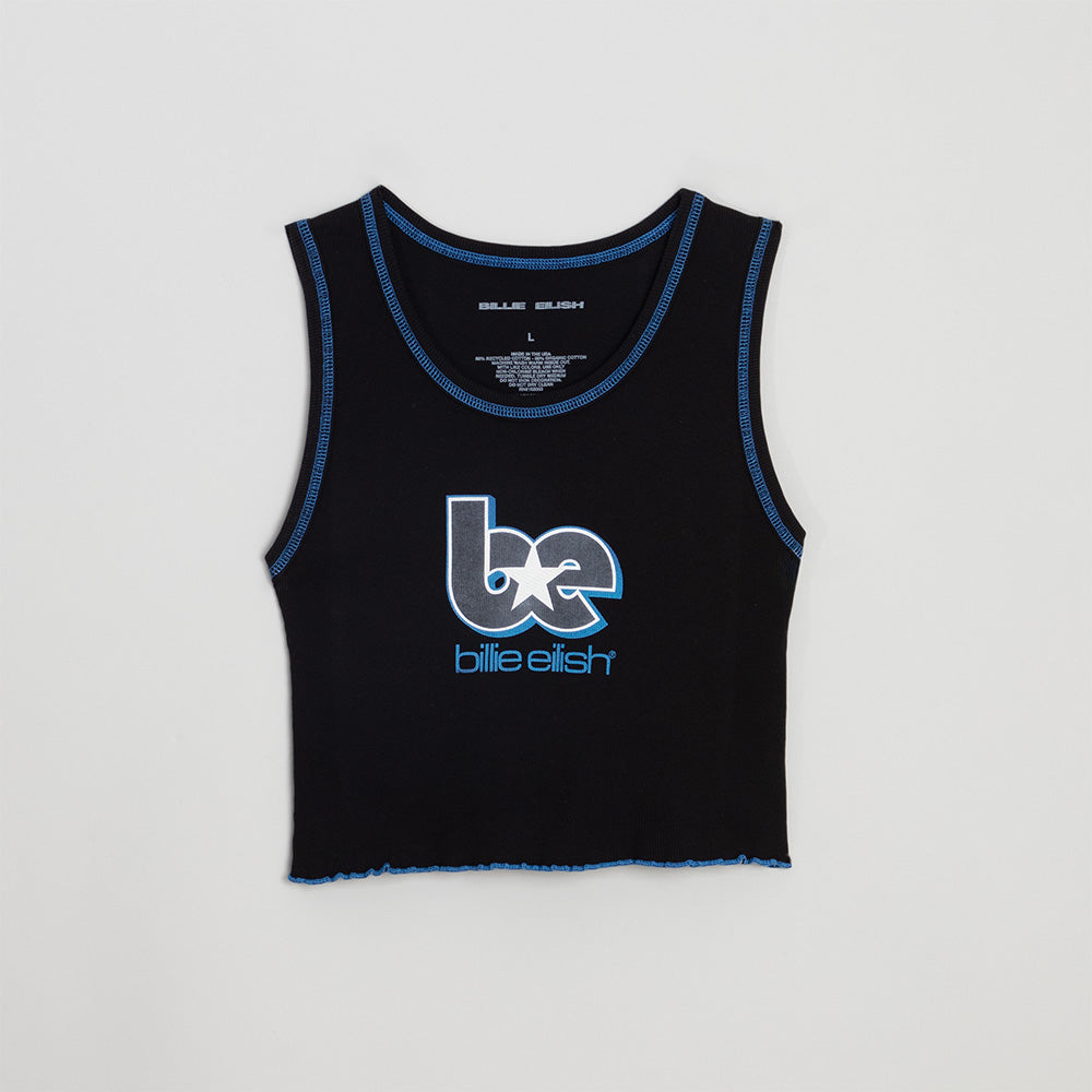 ビリーアイリッシュ タンクトップ BE CONTRAST LETTUCE EDGE TANK - Billie Eilish | Store