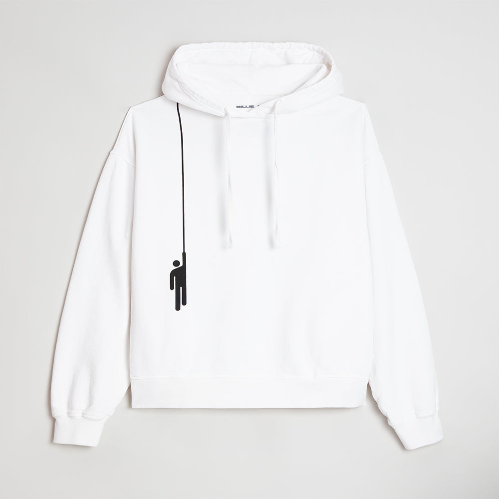 Hanging Blohsh White Hoodie - Billie Eilish | Store