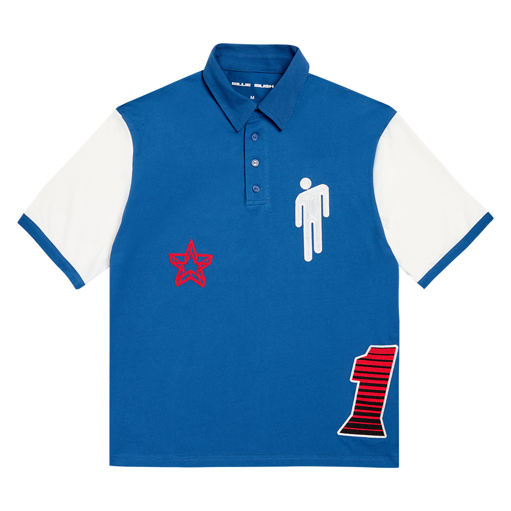 Blohsh Racer 1 Blue Polo Shirt - Billie Eilish | Store