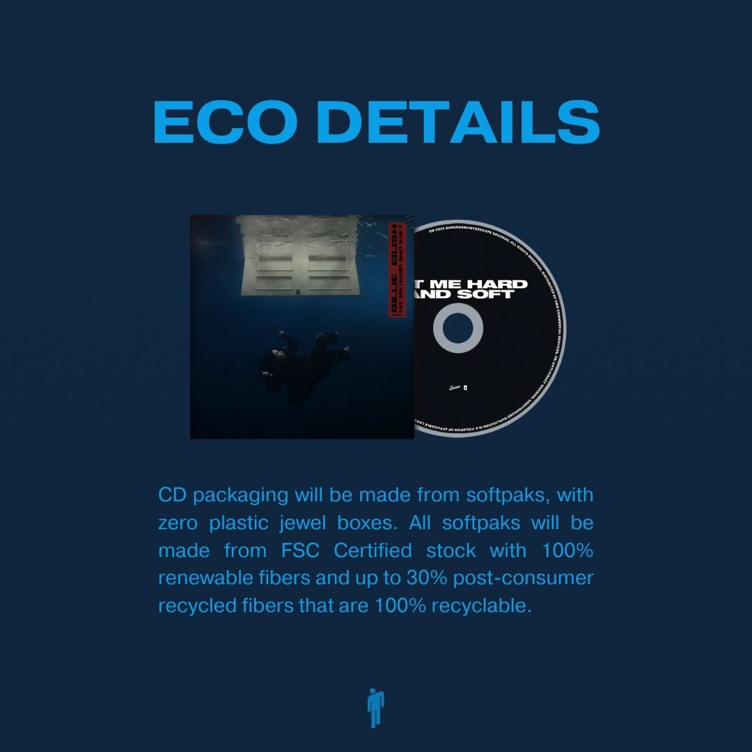 HIT ME HARD AND SOFT Green Poster Fan Pack ECO Details CD