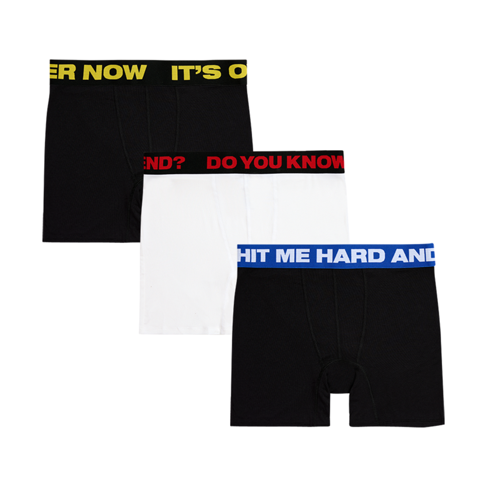 HIT ME HARD AND SOFT Tour Lyric Boxer Brief Set of 3