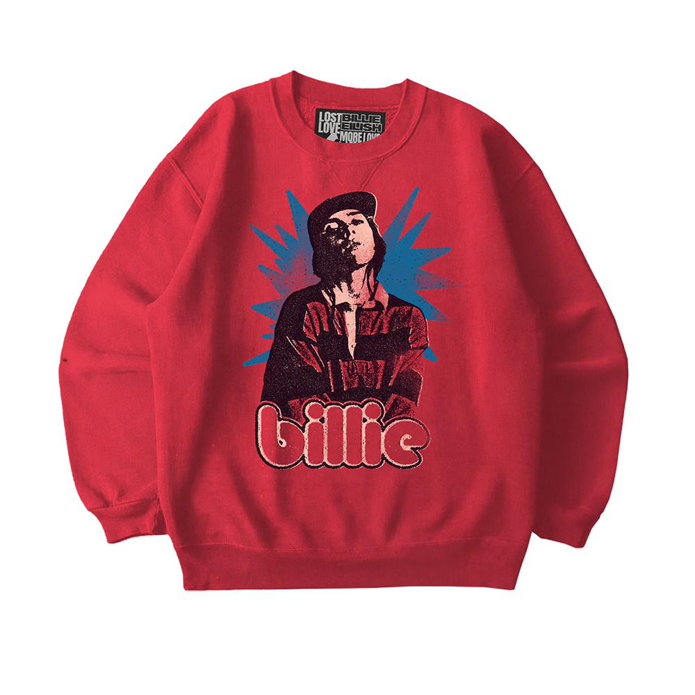 BILLIE x LOST LOVE RED CREWNECK
