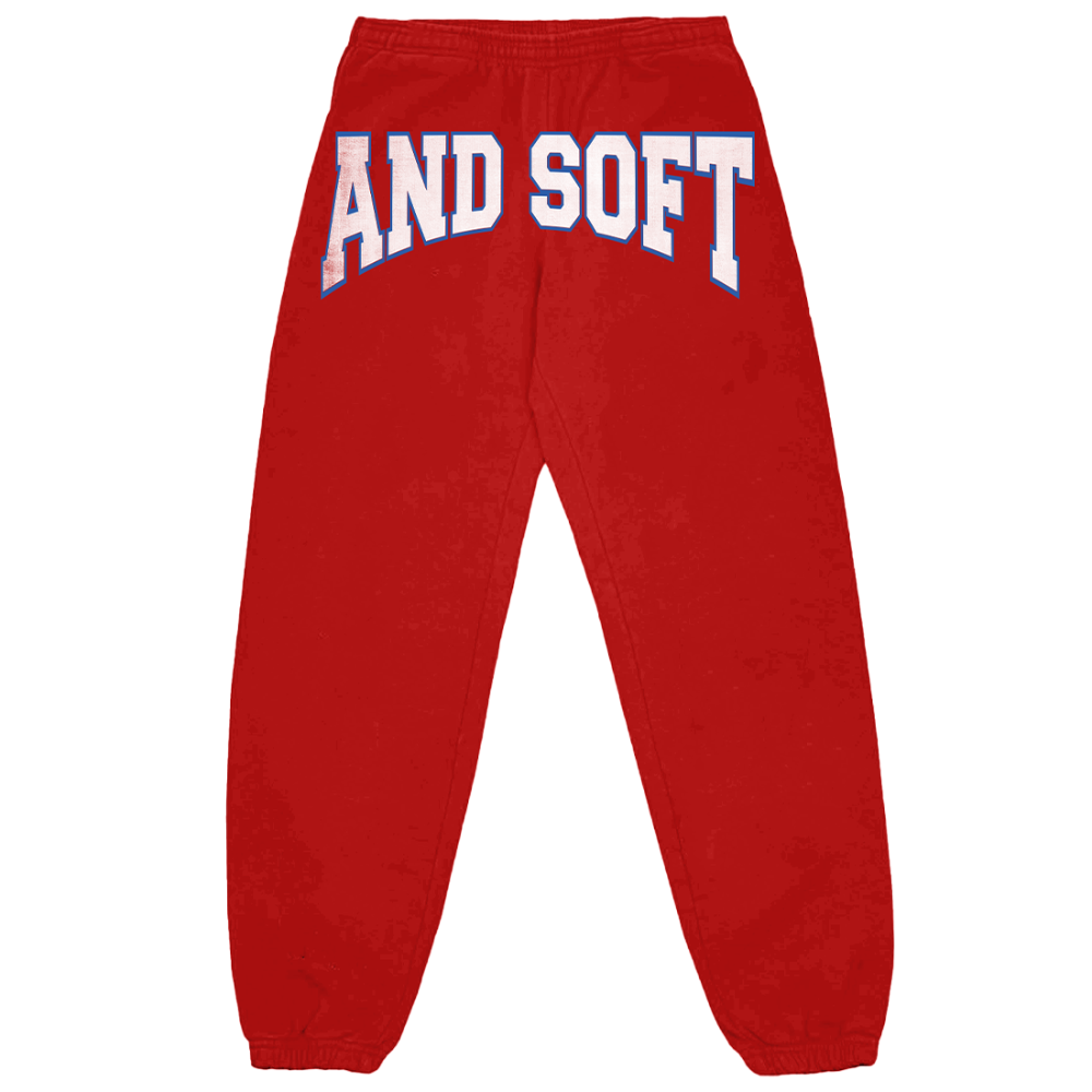 Red sweat pants shop