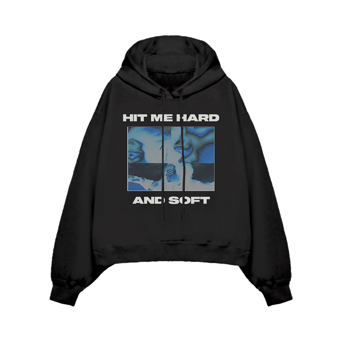 Thermal Photo Title Pullover Black Hoodie Billie Eilish Store