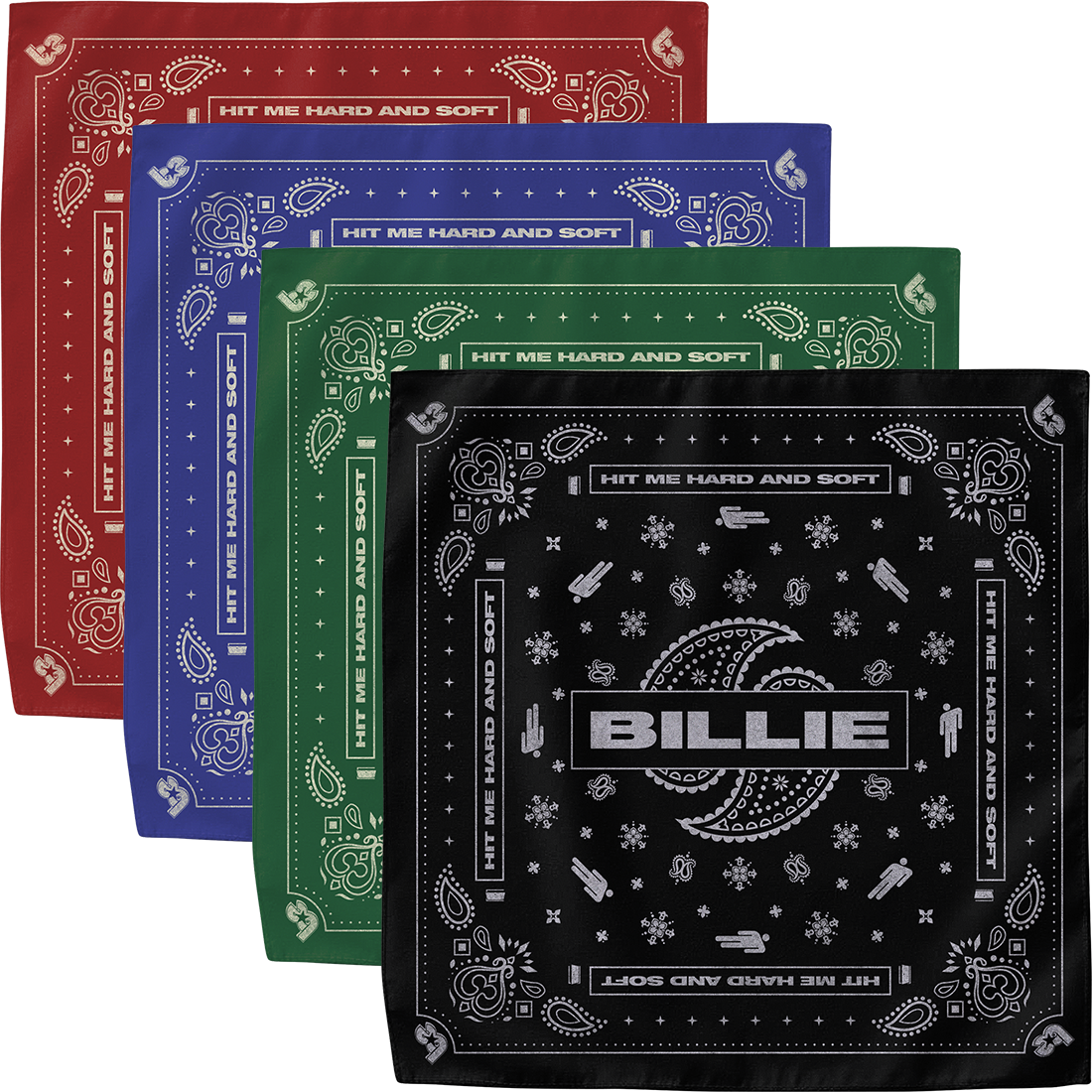 Paisley Bandana 4 Pack - Billie Eilish | Store