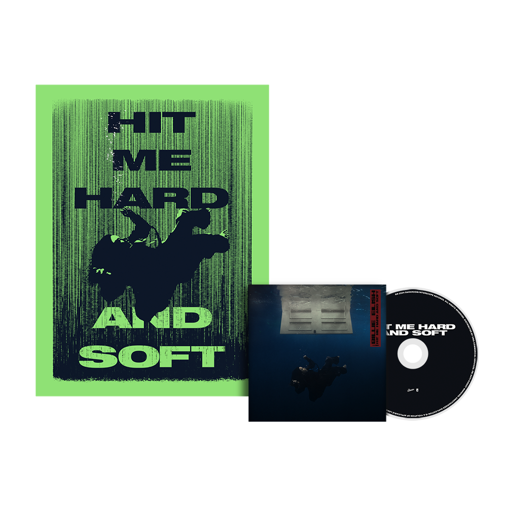 Billie Eilish Hit Me Hard and Soft ポスター HIT ME HARD AND SOFT Green Poster Fan Pack - Billie Eilish