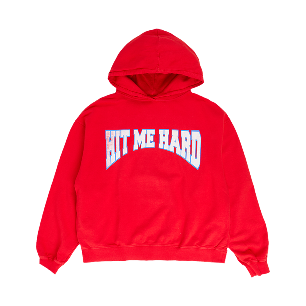 HIT ME HARD AND SOFT RED HOODIE - Billie Eilish | Store