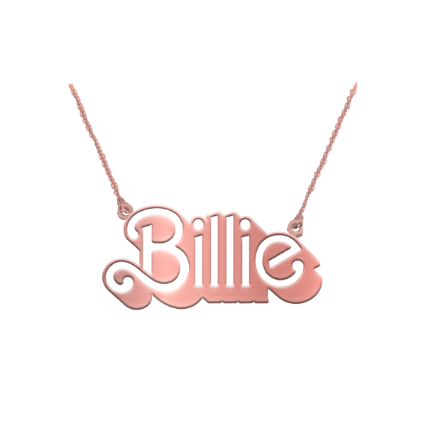 Barbie x Billie Eilish Pink Metal Necklace – Billie Eilish