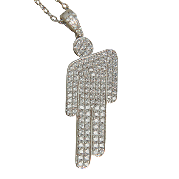 Blohsh Pendant Jeweled Sterling Silver Necklace – Billie Eilish
