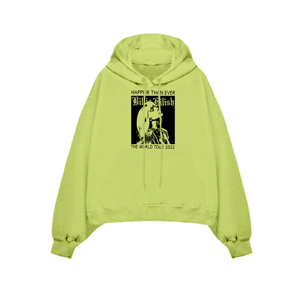 Happier Than Ever Lime Tour Hoodie Billie Eilish Store