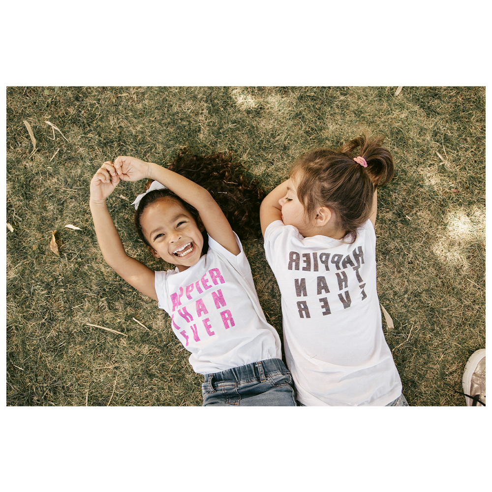 Stencil Organic Youth T-Shirt - Lifestyle 1