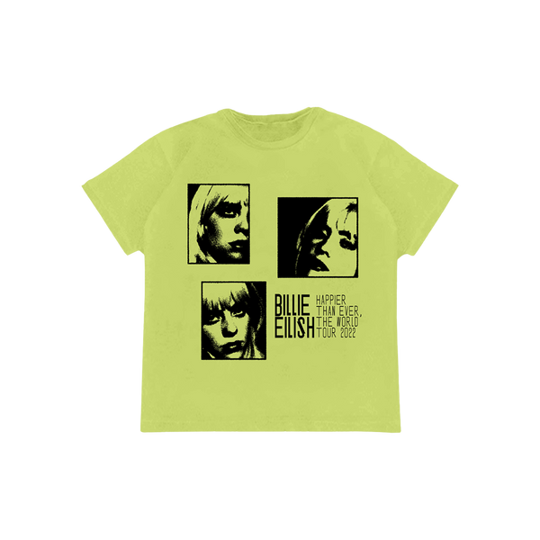 Yellow billie online eilish shirt