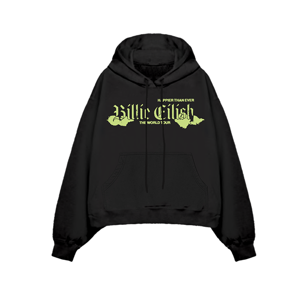 World Tour Black Hoodie Billie Eilish Store