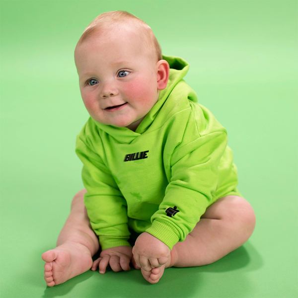 Green baby hoodie best sale