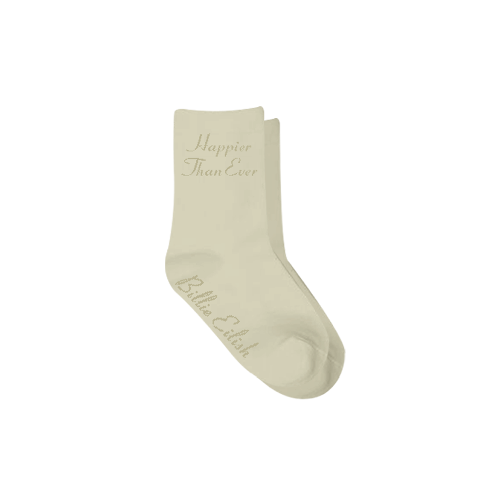 Happier Than Ever Organic Youth Socks