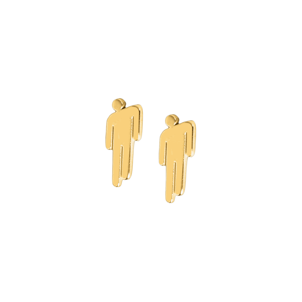 Gold Blohsh Mini Stud Earrings