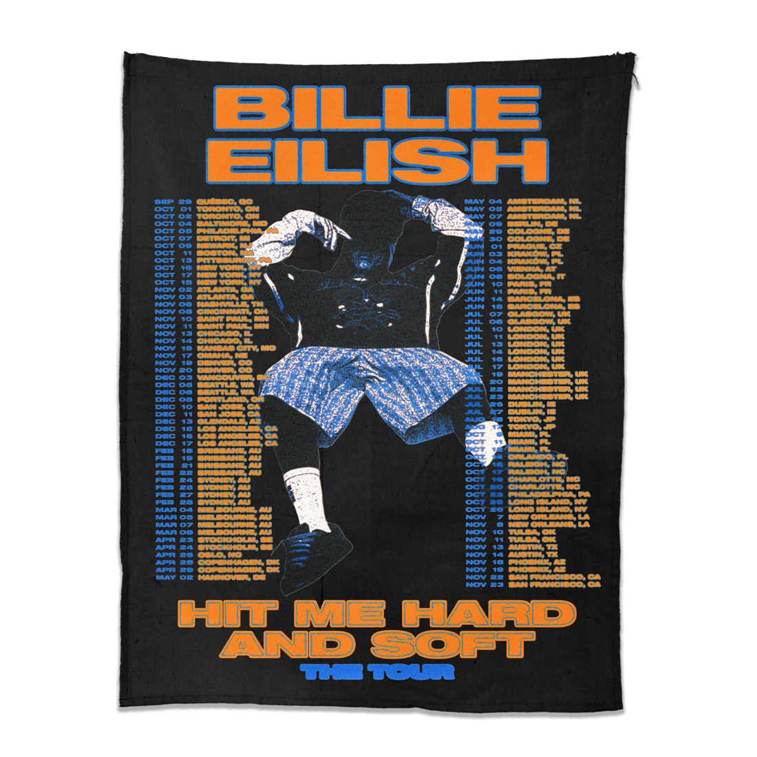 Hit Me Hard and Soft Canvas Fabric Tour 2025 Poster