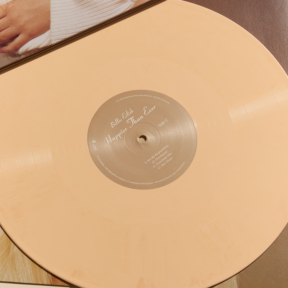 Happier Than Ever' Exclusive Golden Yellow Vinyl - Billie Happier Than Ever' Exclusive Golden Yellow Vinyl - Billie
