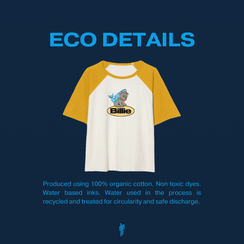 Shark Raglan Tee Eco Details