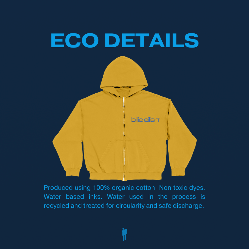 Billie Yellow Tour Zip Hoodie - Billie Eilish | Store
