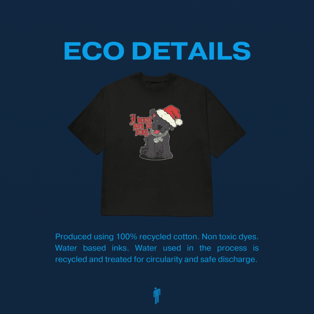 SHARK HOLIDAY TEE eco details