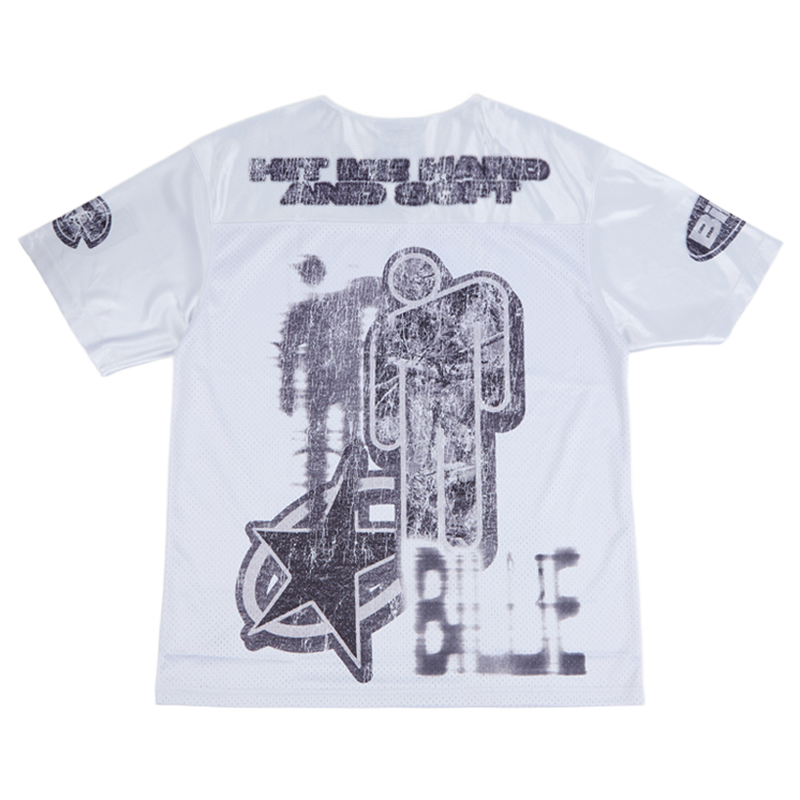 Billie Bandana White Football Jersey Back