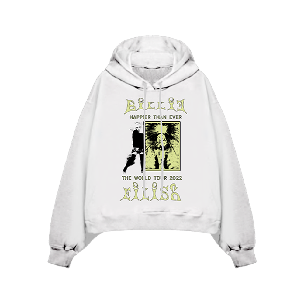 Homecoming Stamped White Tour Hoodie front