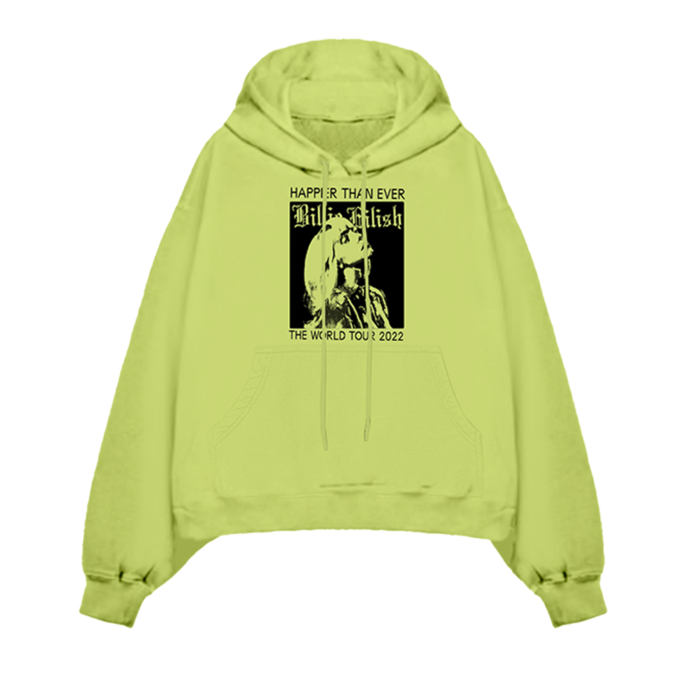 Homecoming Stamped Lime Hoodie front