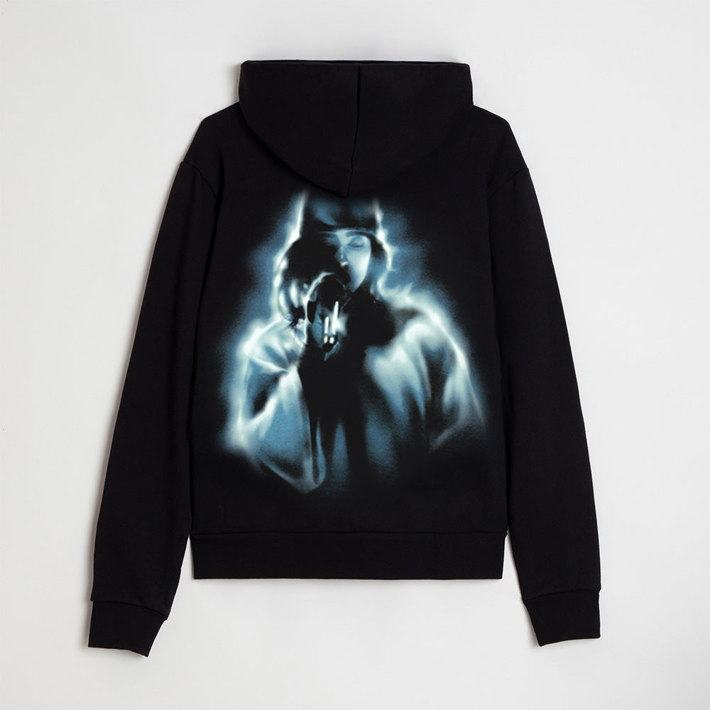 Live in 3D Airbrush Zip Hoodie