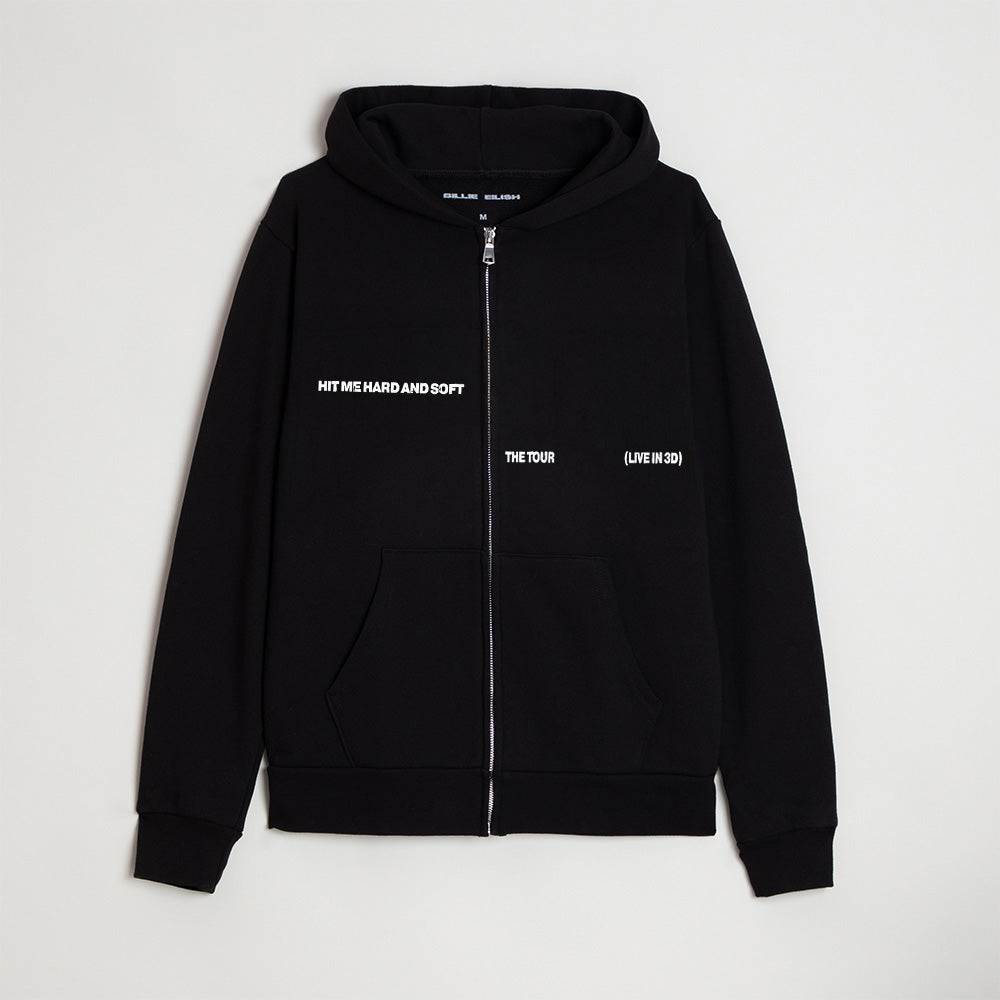 Live in 3D Airbrush Zip Hoodie