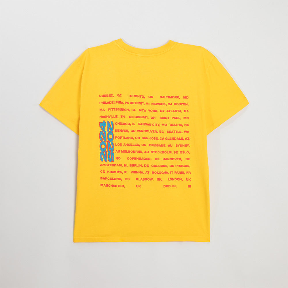 Color Burst HIT ME HARD AND SOFT: THE TOUR Gold T-Shirt - Billie Eilish ...