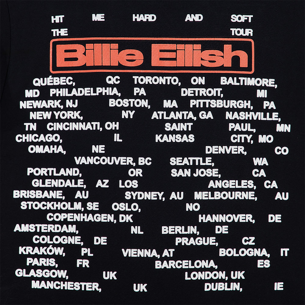 Glasses HIT ME HARD AND SOFT: THE TOUR 2024 Black T-Shirt - Billie
