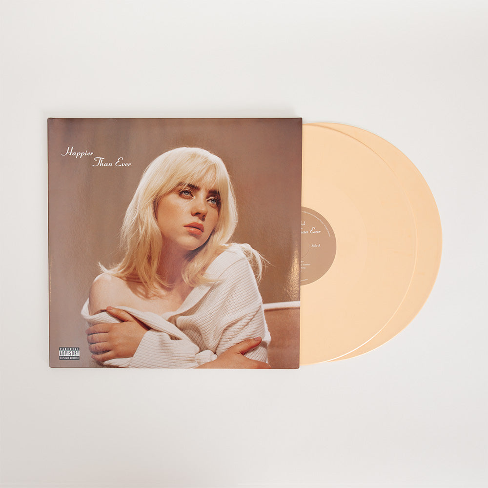 'Happier Than Ever' Exclusive Golden Yellow Vinyl front 