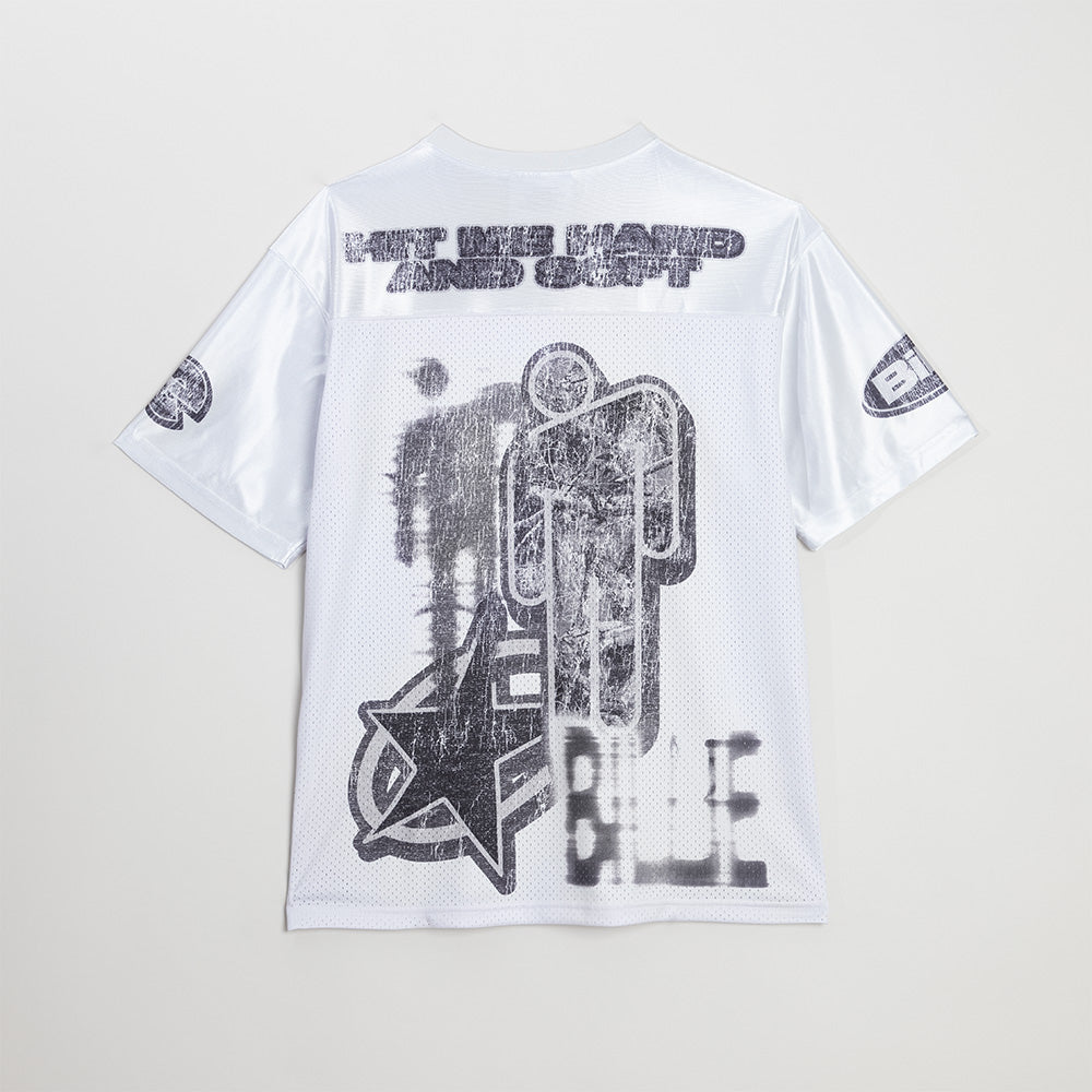 シャツ BILLIE EILISH Bandana Football Jersey Billie Bandana White Football Jersey - Billie Eilish | Store