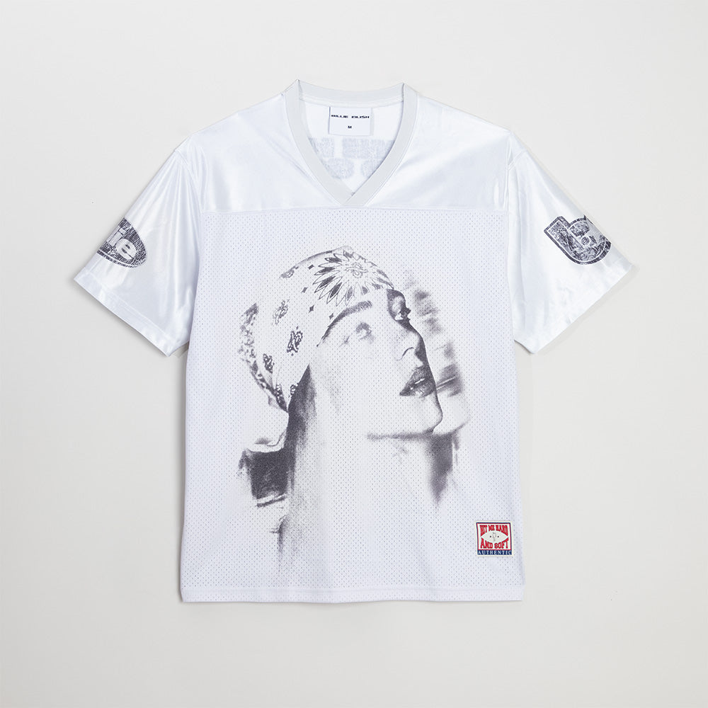 シャツ BILLIE EILISH Bandana Football Jersey Billie Bandana White Football Jersey - Billie Eilish | Store