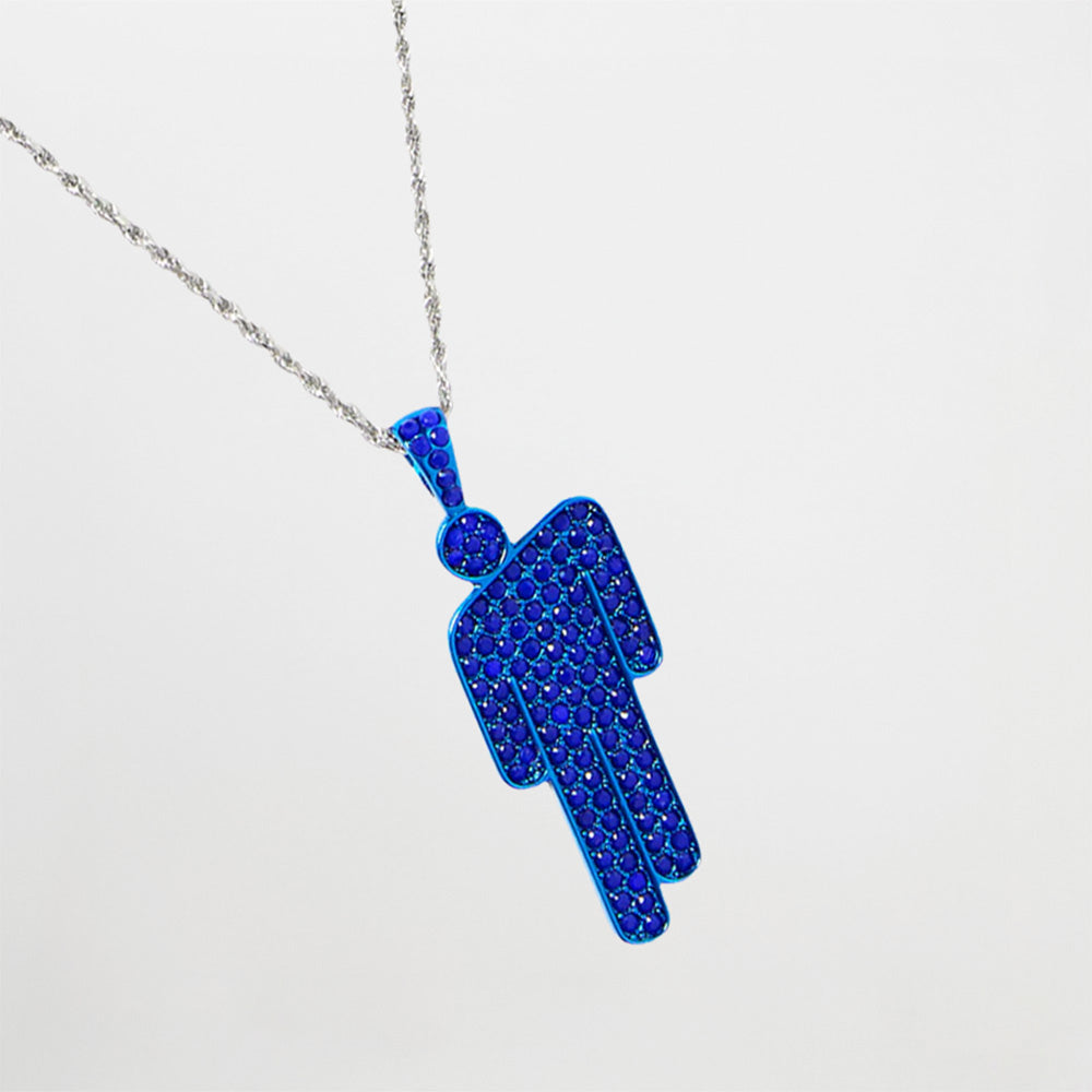 HIT ME HARD AND SOFT Blue Blohsh Necklace Detail