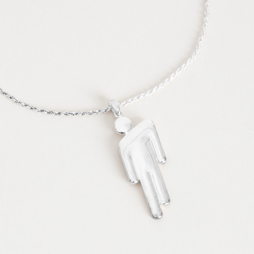 BLOHSH SILVER FRIENDSHIP NECKLACE 2 PACK Detail