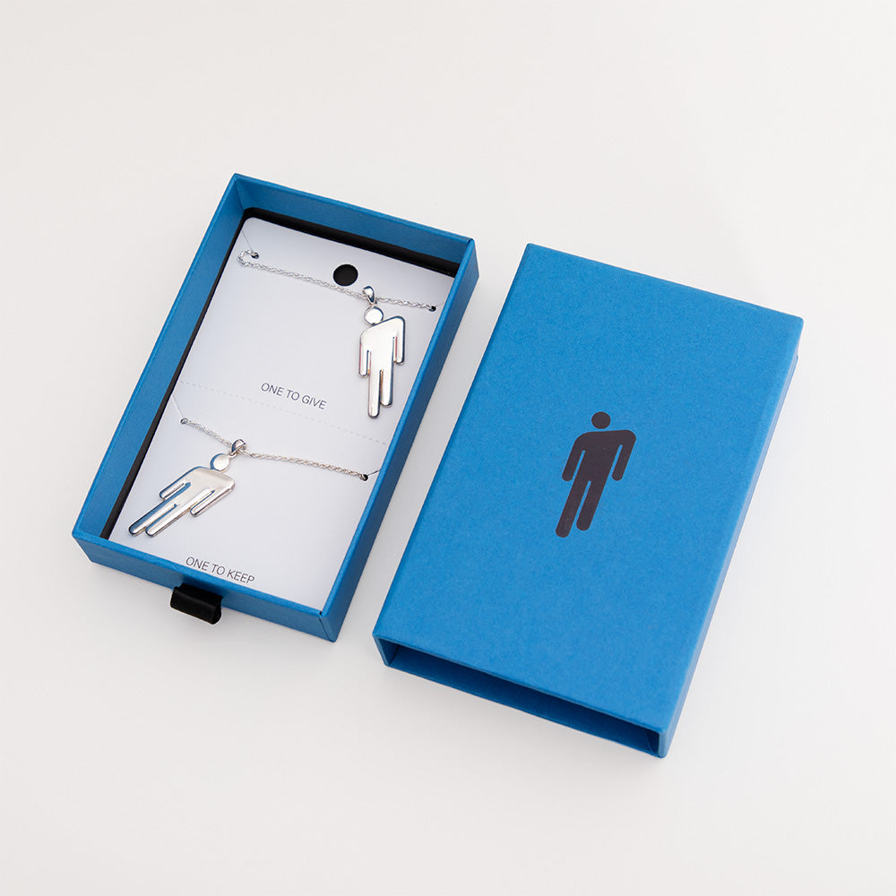 BLOHSH SILVER FRIENDSHIP NECKLACE 2 PACK Box