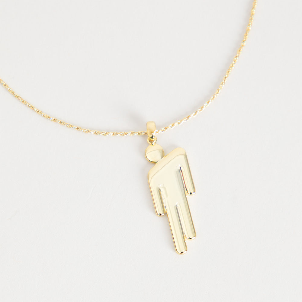 Gold Blohsh Pendant Necklace Detail