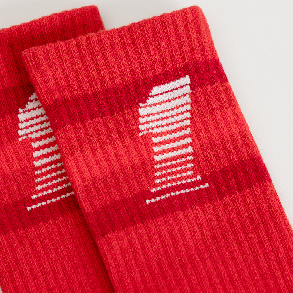 Billie Racer 1 Red Socks Detail