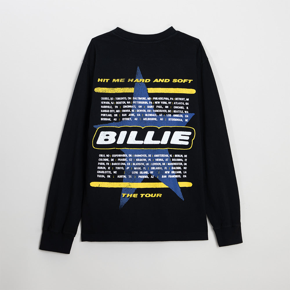 2025Blk Photo Dateback Tee ビリーアイリッシュ2025 BE Photo Star Dateback Black Longsleeve - Billie Eilish | Store