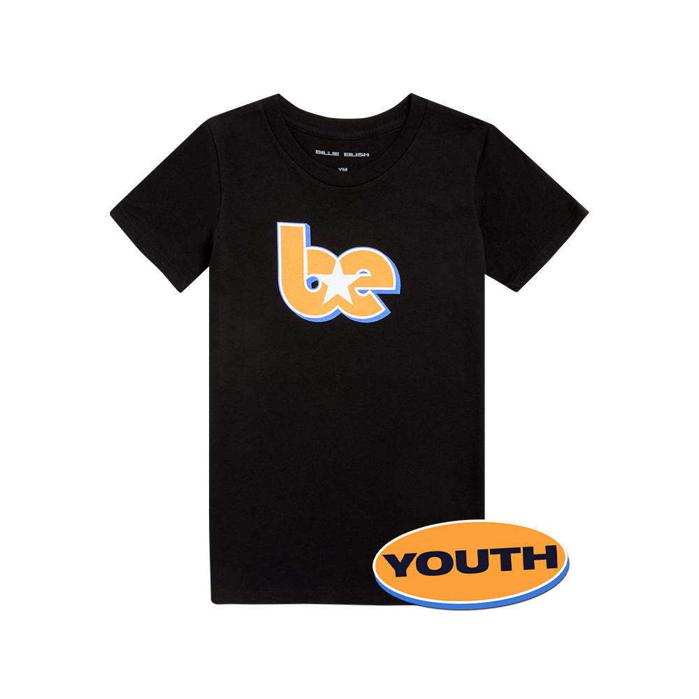 BE Star Toddler/Youth Black T-Shirt Front 