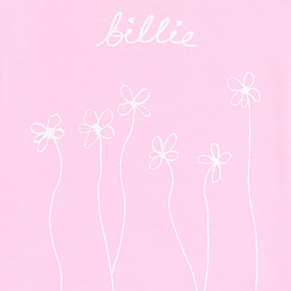 Blooms Organic Pink Onesie
